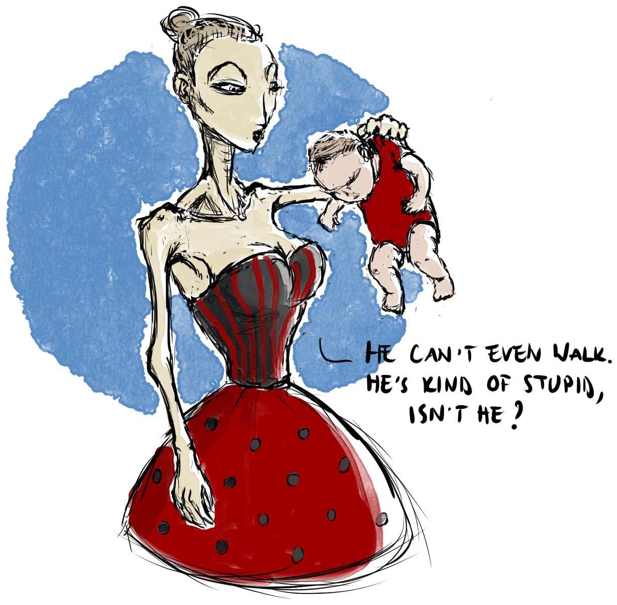 Sonja painting: Maternal Instincts